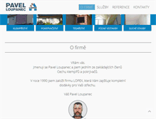 Tablet Screenshot of lopex.cz